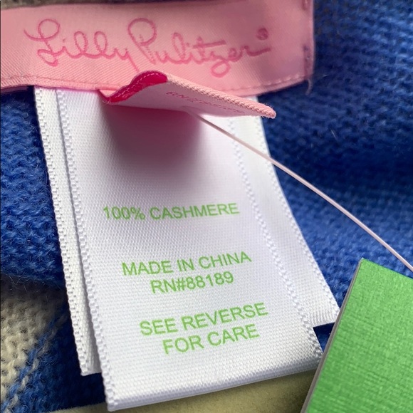 Lilly Pulitzer Avion Cashmere Cardigan / Poncho - Picture 11 of 12